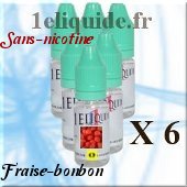 e-cigarette E-liquide-Fraise-bonbonsans nicotine60 Ml