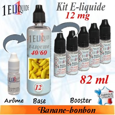 E-liquide-Banane-bonbon-12mg 40/60