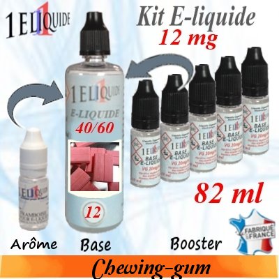 E-liquide-Chewing-gum-12mg 40/60