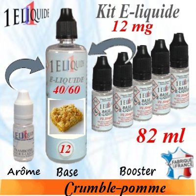 E-liquide-Crumble-pomme-12mg 40/60