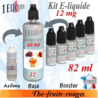 E-liquide-Thé Fruits Rouges-12mg 40/60