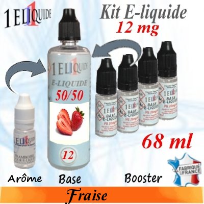 E-liquide-Fraise-12mg 50/50
