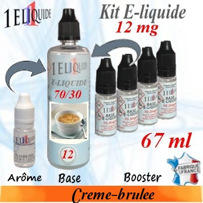 E-liquide-Cr�me br�l�e-12mg 70/30