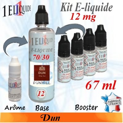 E-liquide Dun PG 70 % -- VG 30 % nicotine 12 mg/ml de 67 ml E-liquide-Dun-12mg 70/30