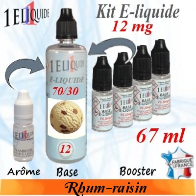 E-liquide-Rhum-raisin-12mg 70/30