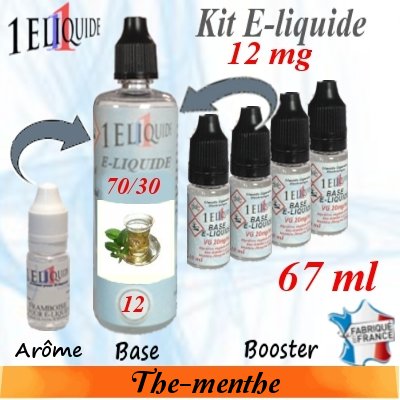 E-liquide-Th� Menthe-12mg 70/30