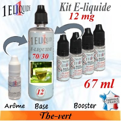 E-liquide-Th� Vert-12mg 70/30
