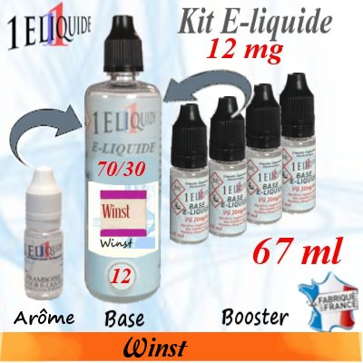 E-liquide Winst PG 70 % -- VG 30 % nicotine 12 mg/ml de 0 ml E-liquide-Winst-12mg 70/30