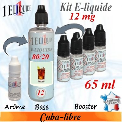 E-liquide-Cuba-libre-12mg 80/20