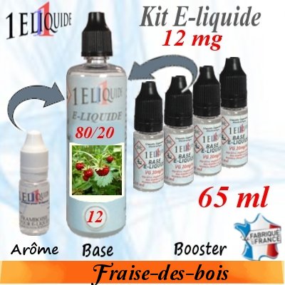 E-liquide-Fraise-des-bois-12mg 80/20