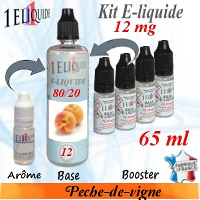 E-liquide-P�che-de-vigne-12mg 80/20