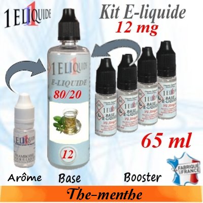 E-liquide-Th� Menthe-12mg 80/20