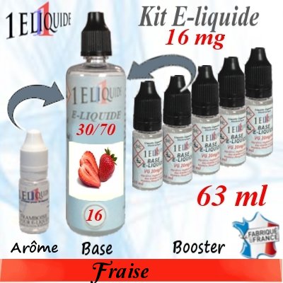 E-liquide-Fraise-16mg 30/70