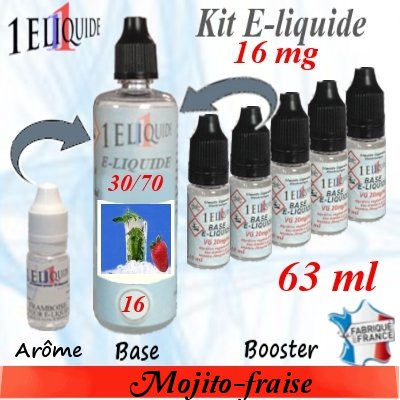 E-liquide-Mojito-fraise-16mg 30/70