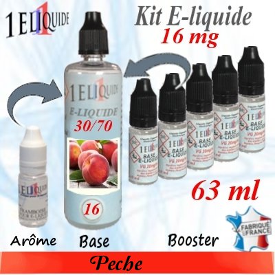 E-liquide-Pêche-16mg 30/70