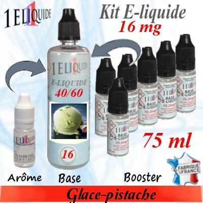 E-liquide-Glace-pistache-16mg 40/60
