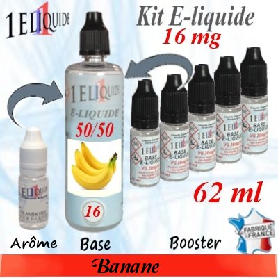 E-liquide-Banane-16mg 50/50