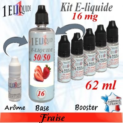 E-liquide-Fraise-16mg 50/50