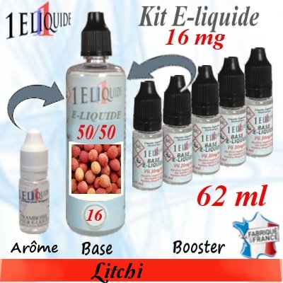 E-liquide-Litchi-16mg 50/50
