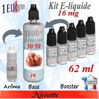 E-liquide-Noisette-16mg 50/50