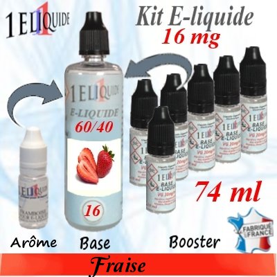 E-liquide-Fraise-16mg 60/40