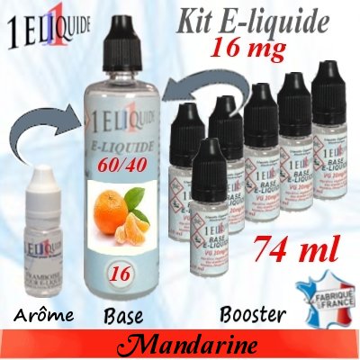 E-liquide-Mandarine-16mg 60/40