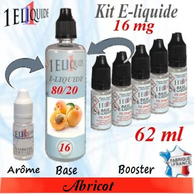E-liquide-Abricot-16mg 80/20
