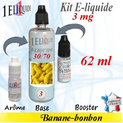 E-liquide-Banane-bonbon-3mg 30/70