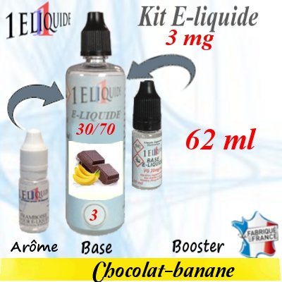 E-liquide-Chocolat-banane-3mg 30/70