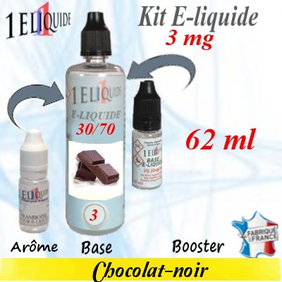 E-liquide-Chocolat-noir-3mg 30/70