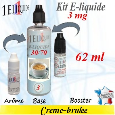 E-liquide-Cr�me br�l�e-3mg 30/70