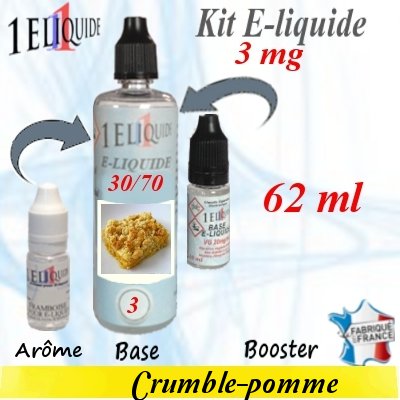 E-liquide-Crumble-pomme-3mg 30/70