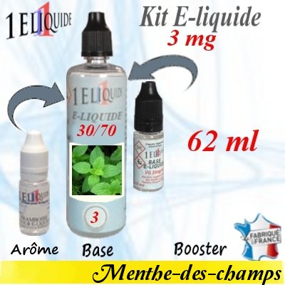 E-liquide-Menthe-des-champs-3mg 30/70