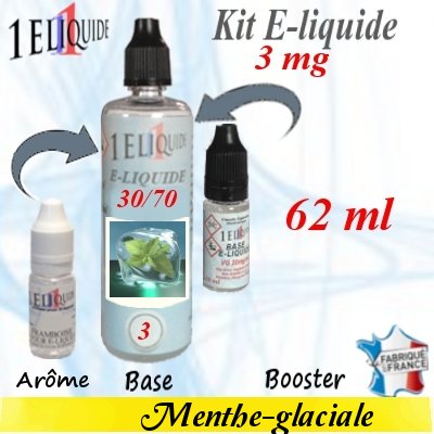 E-liquide-Menthe-glaciale-3mg 30/70
