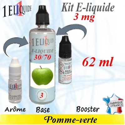 E-liquide-Pomme-verte-3mg 30/70