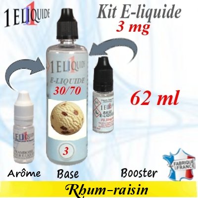 E-liquide-Rhum-raisin-3mg 30/70