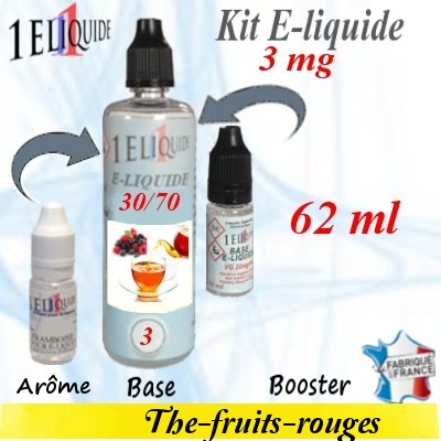 E-liquide-Th� Fruits Rouges-3mg 30/70