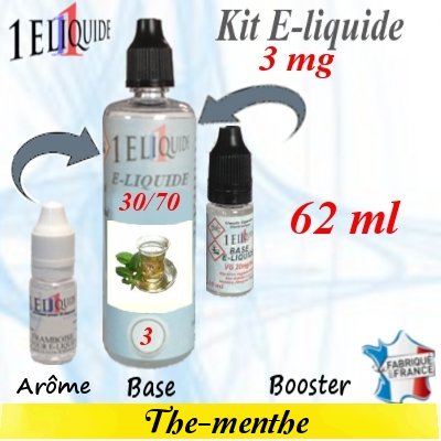 E-liquide-Th� Menthe-3mg 30/70