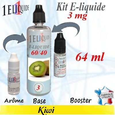 E-liquide-Kiwi-3mg 60/40