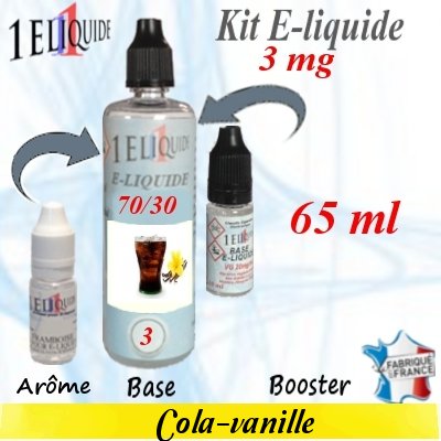 E-liquide-Cola-vanille-3mg 70/30