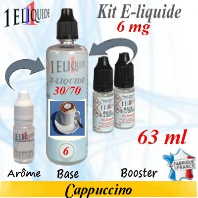 E-liquide-Cappuccino-6mg 30/70