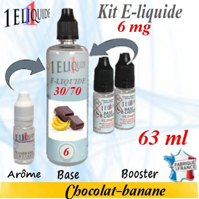 E-liquide-Chocolat-banane-6mg 30/70