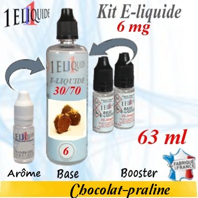 E-liquide-Chocolat-praline-6mg 30/70