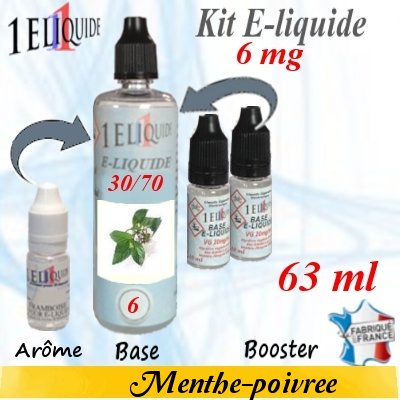 E-liquide-Menthe Poivrée-6mg 30/70