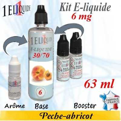 E-liquide-Pêche-abricot-6mg 30/70