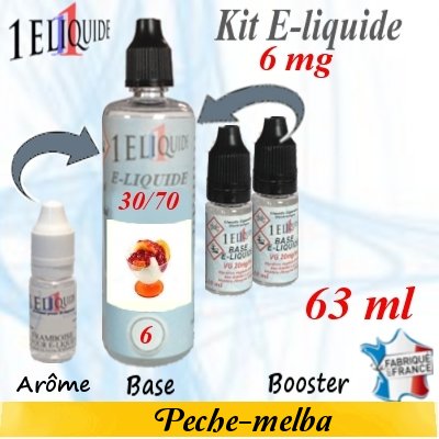 E-liquide-Peche-melba-6mg 30/70