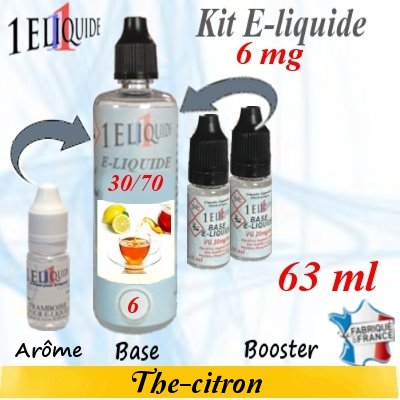 E-liquide-Thé Citron-6mg 30/70