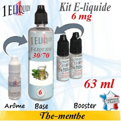 E-liquide-Thé Menthe-6mg 30/70