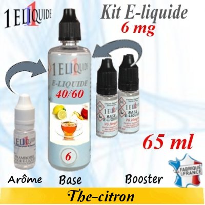 E-liquide-Thé Citron-6mg 40/60
