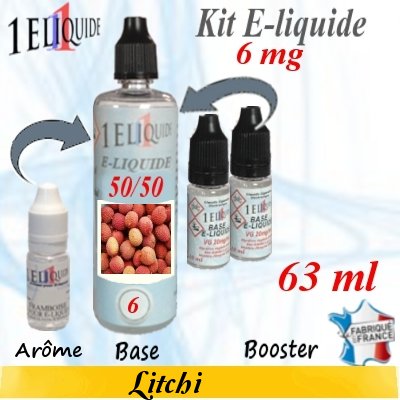 E-liquide-Litchi-6mg 50/50